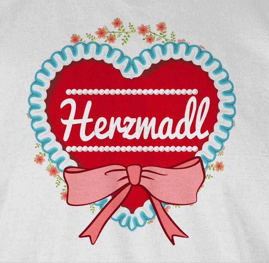 Shirtracer Herzmadl Lebkuchenherz Shirts & Mehr Shirtracer