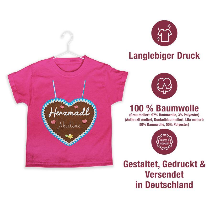 Shirtracer Herzmadl Lebkuchenherz Shirts & Mehr Shirtracer