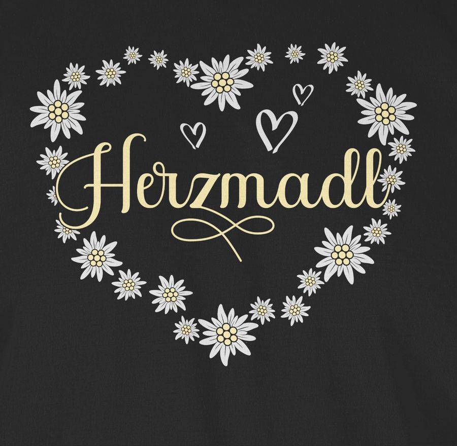 Shirtracer Herzmadl Madel Madl Mädel: T-Shirt Gym Bag Shirtracer