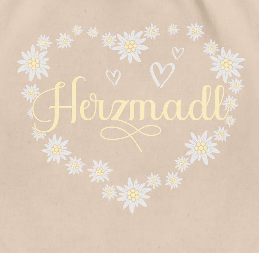 Shirtracer Herzmadl Madel Madl Mädel: T-Shirt Gym Bag Shirtracer