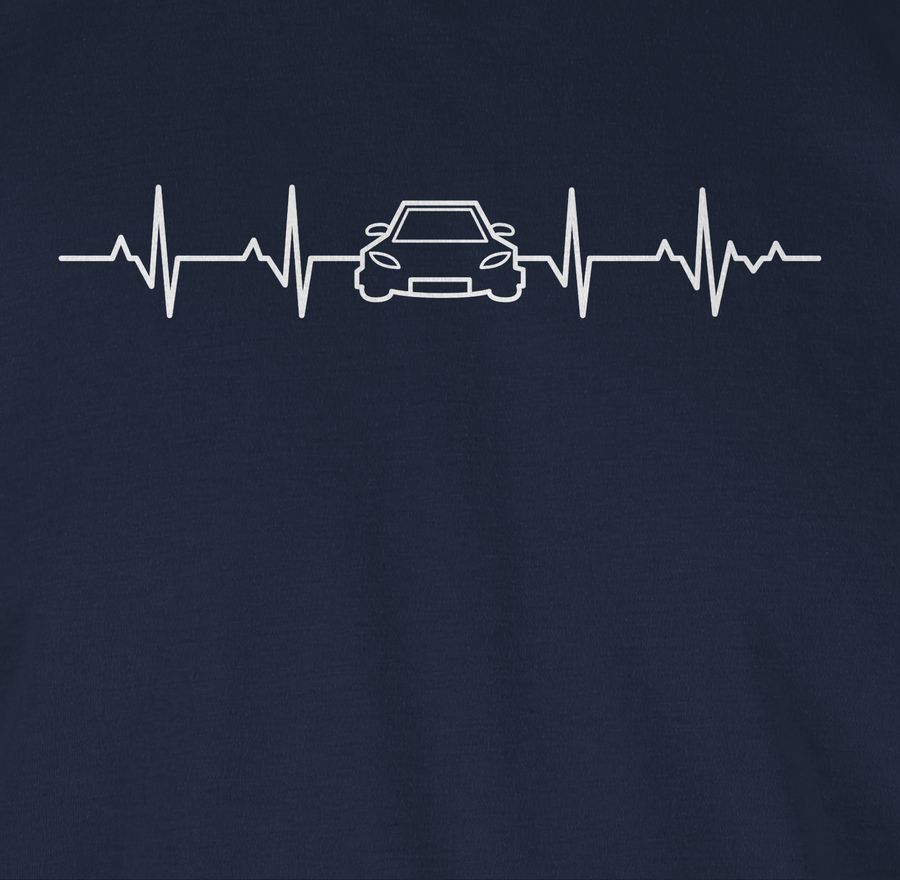 Shirtracer Herzschlag Auto: Tshirt Turnbeutel Shirtracer