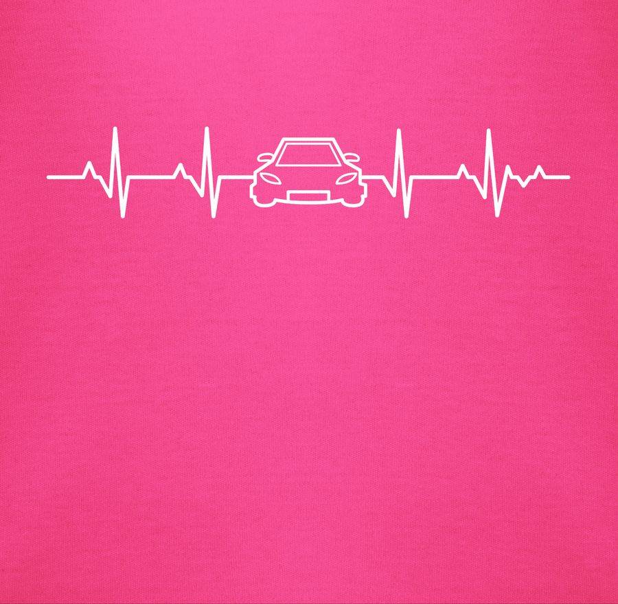 Shirtracer Herzschlag Auto: Tshirt Turnbeutel Shirtracer