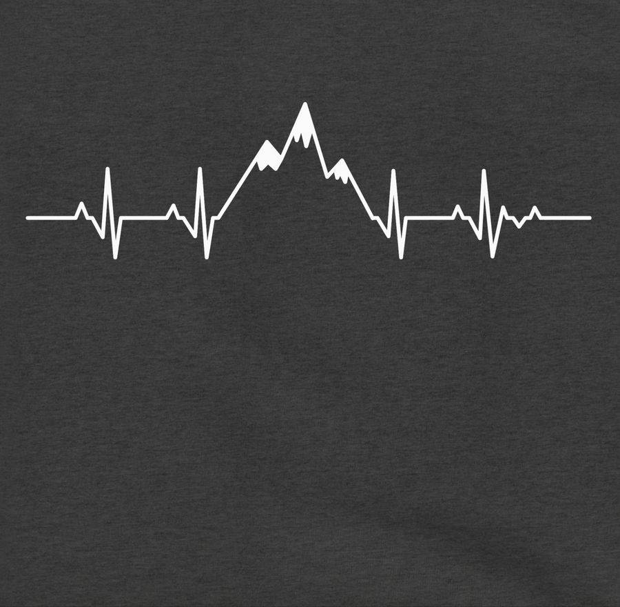 Shirtracer Herzschlag Berge: T-Shirt Gym Bag Shirtracer