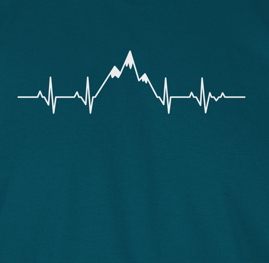 Shirtracer Herzschlag Berge: T-Shirt Gym Bag Shirtracer