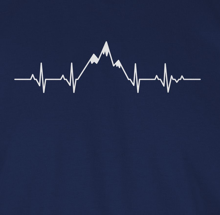 Shirtracer Herzschlag Berge: T-Shirt Gym Bag Shirtracer