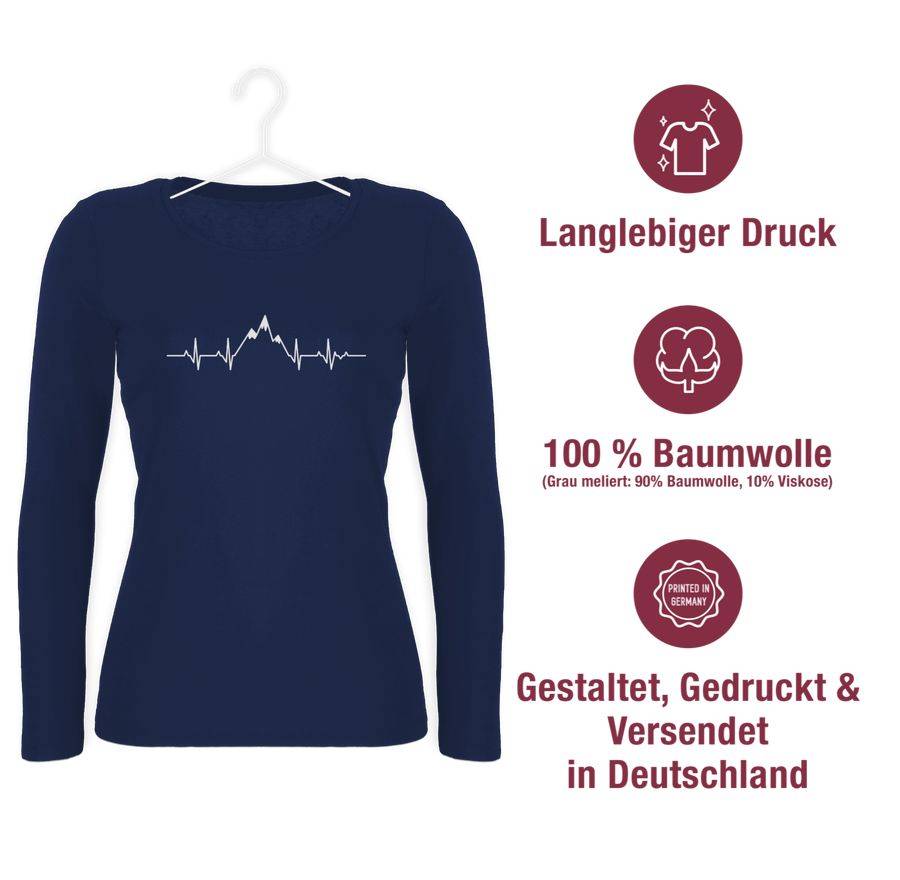 Shirtracer Herzschlag Berge: T-Shirt Gym Bag Shirtracer