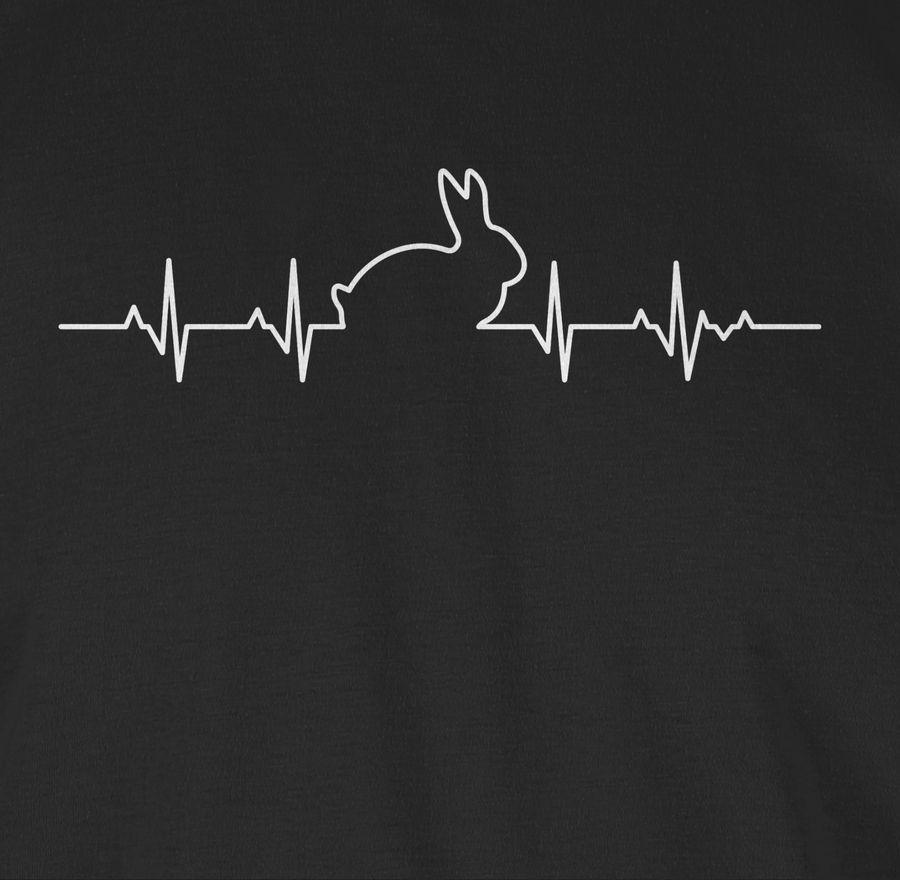 Shirtracer Herzschlag Hase: T-Shirt Rucksack Shirtracer