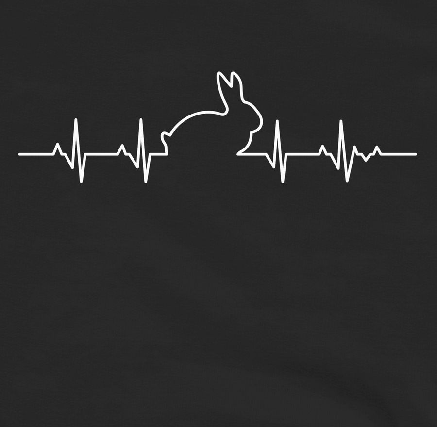 Shirtracer Herzschlag Hase: T-Shirt Rucksack Shirtracer
