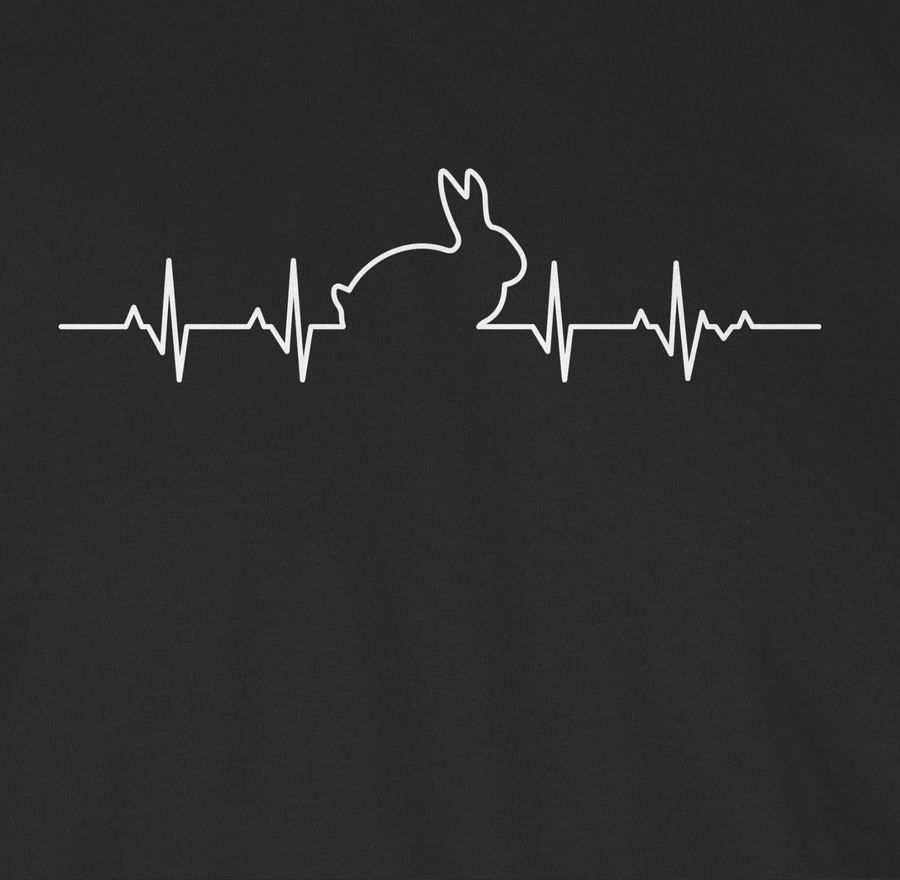 Shirtracer Herzschlag Hase: T-Shirt Rucksack Shirtracer