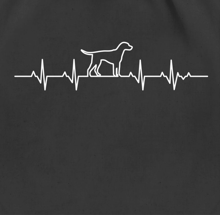 Shirtracer Herzschlag Hund: Tshirt Gym Bag Shirtracer