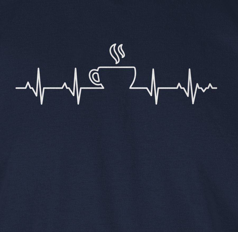 Shirtracer Herzschlag Kaffee: Tshirt Turnbeutel Shirtracer