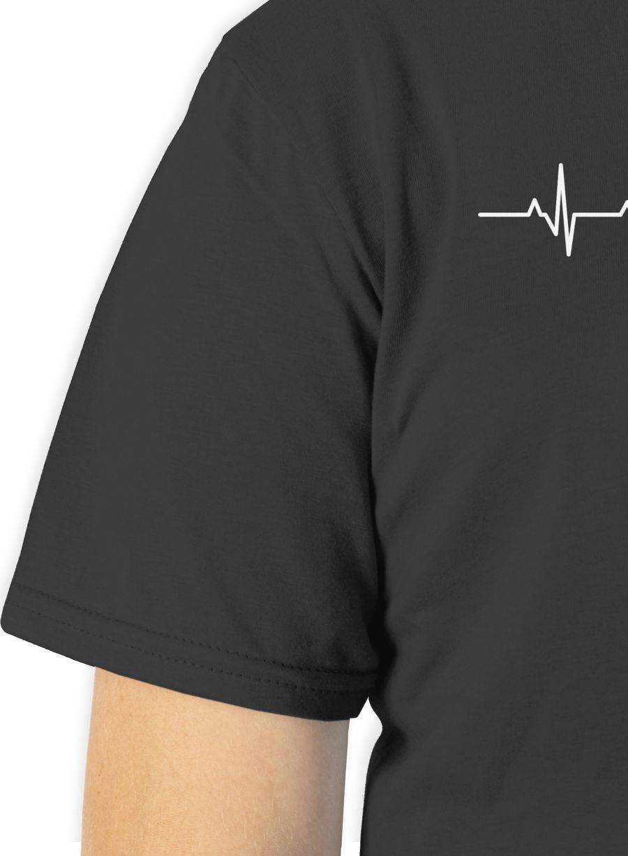 Shirtracer Herzschlag Kassette: T-Shirt Turnbeutel Shirtracer