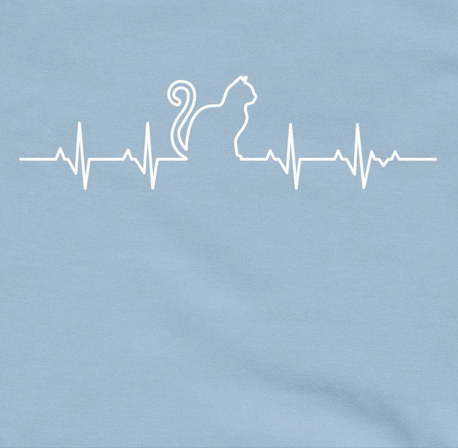 Shirtracer Herzschlag Katze: Tshirt Gym Bag Shirtracer