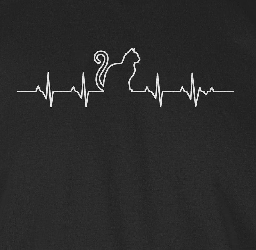Shirtracer Herzschlag Katze: Tshirt Gym Bag Shirtracer