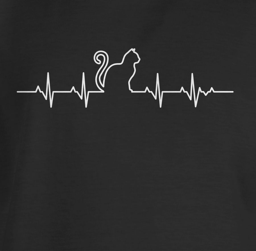 Shirtracer Herzschlag Katze: Tshirt Gym Bag Shirtracer