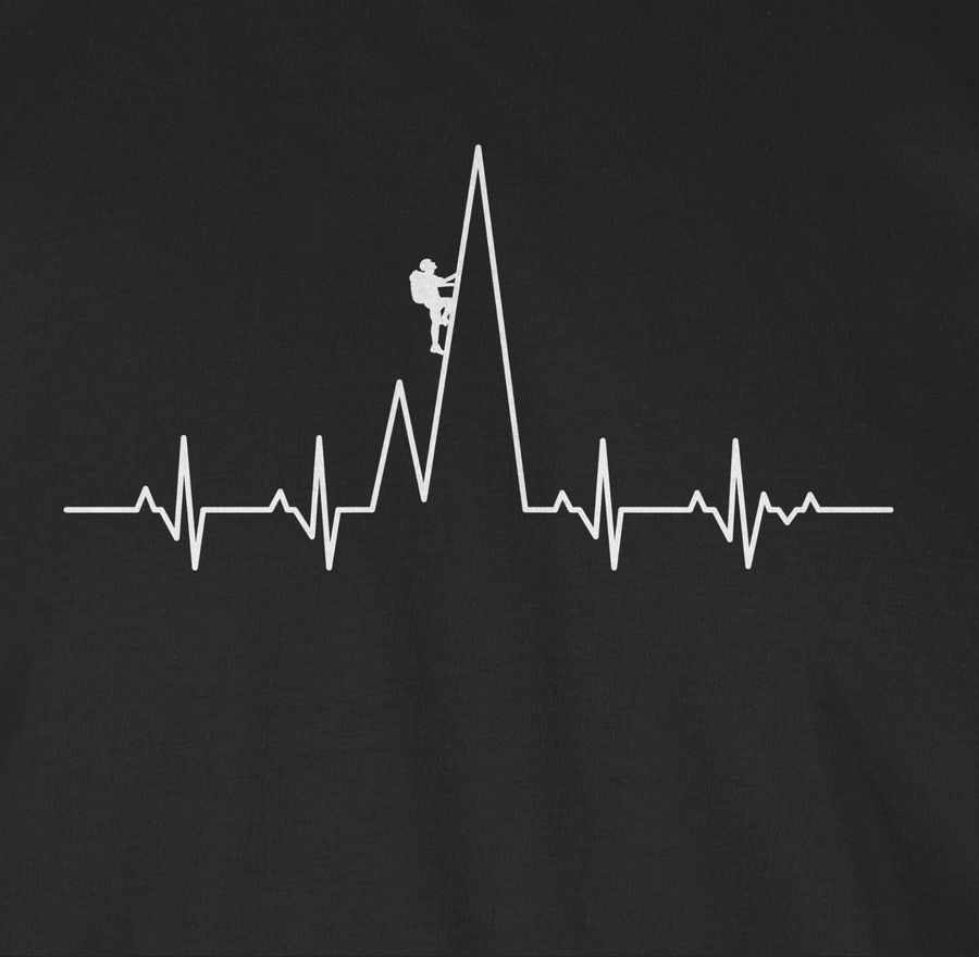 Shirtracer Herzschlag Kletterer Shirts & Mehr Shirtracer