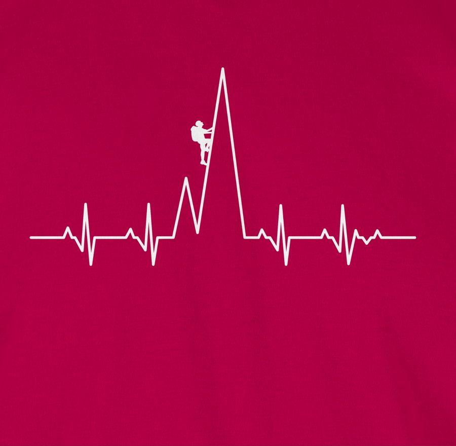 Shirtracer Herzschlag Kletterer Shirts & Mehr Shirtracer