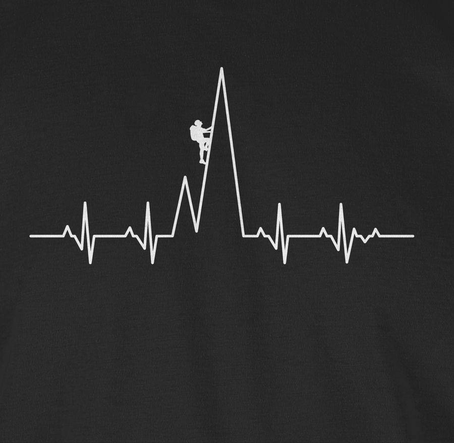 Shirtracer Herzschlag Kletterer Shirts & Mehr Shirtracer
