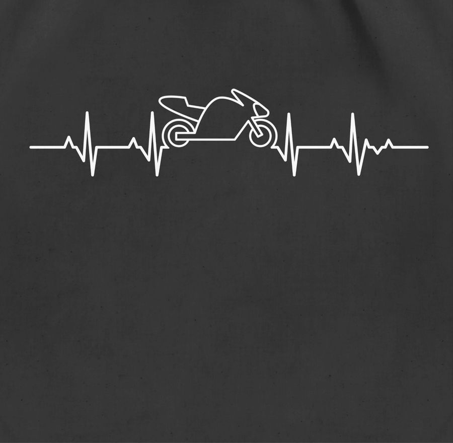 Shirtracer Herzschlag Motorrad: Tshirt Gym Bag Shirtracer