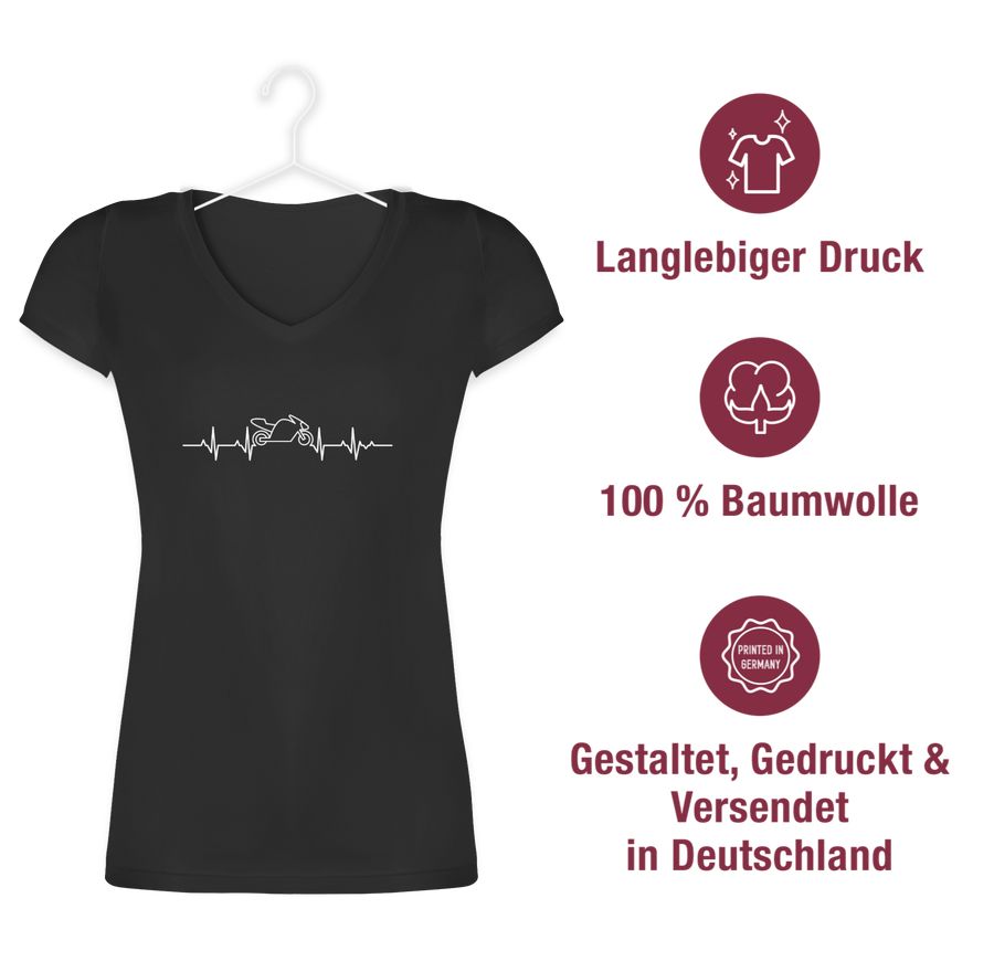 Shirtracer Herzschlag Motorrad: Tshirt Gym Bag Shirtracer