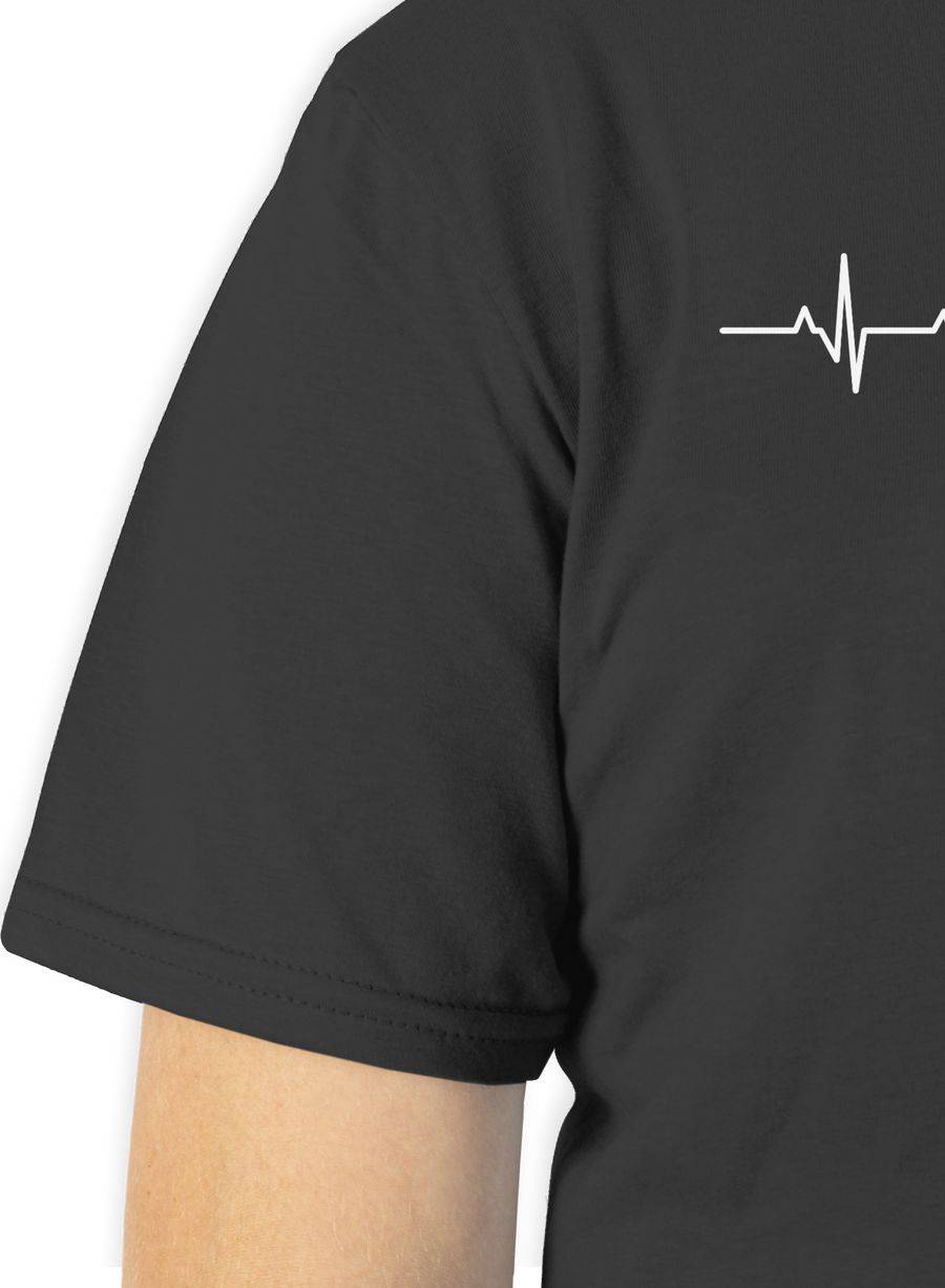 Shirtracer Herzschlag Musik Note: Tshirt Turnbeutel Shirtracer