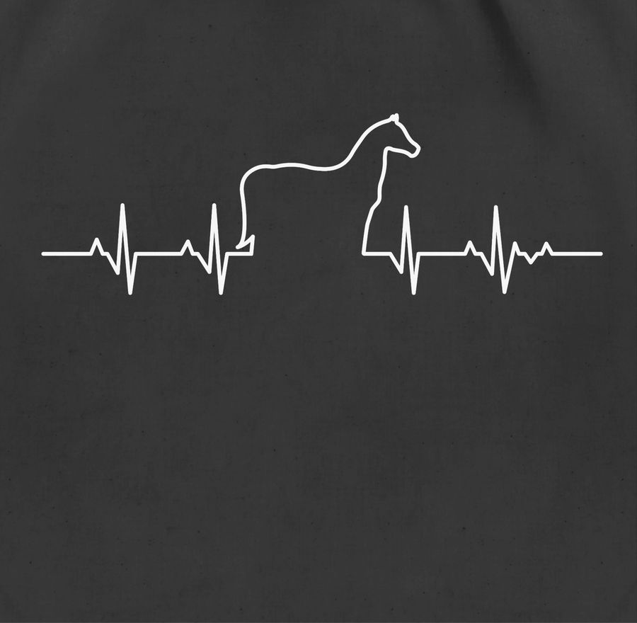 Shirtracer Herzschlag Pferd: Tshirt Gym Bag Shirtracer