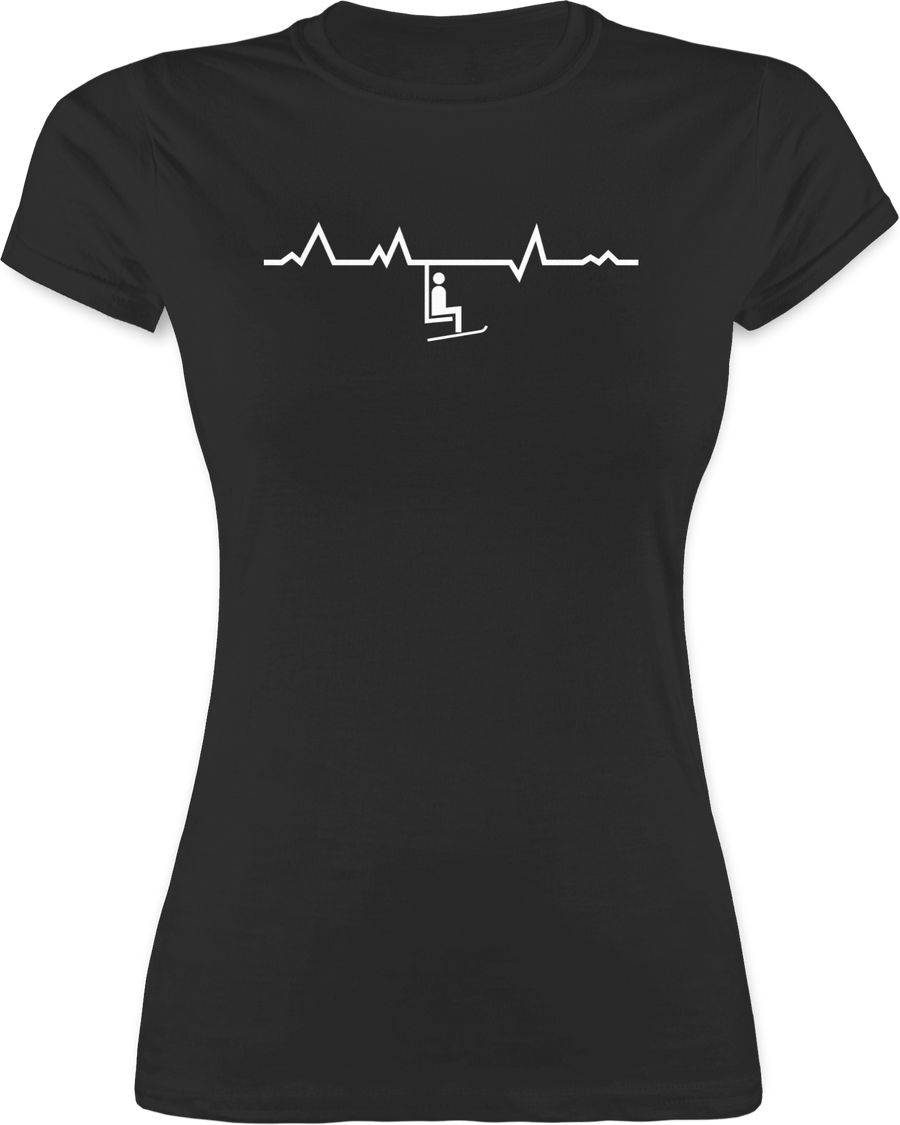 Shirtracer Herzschlag Ski Lift Shirts & Mehr Shirtracer