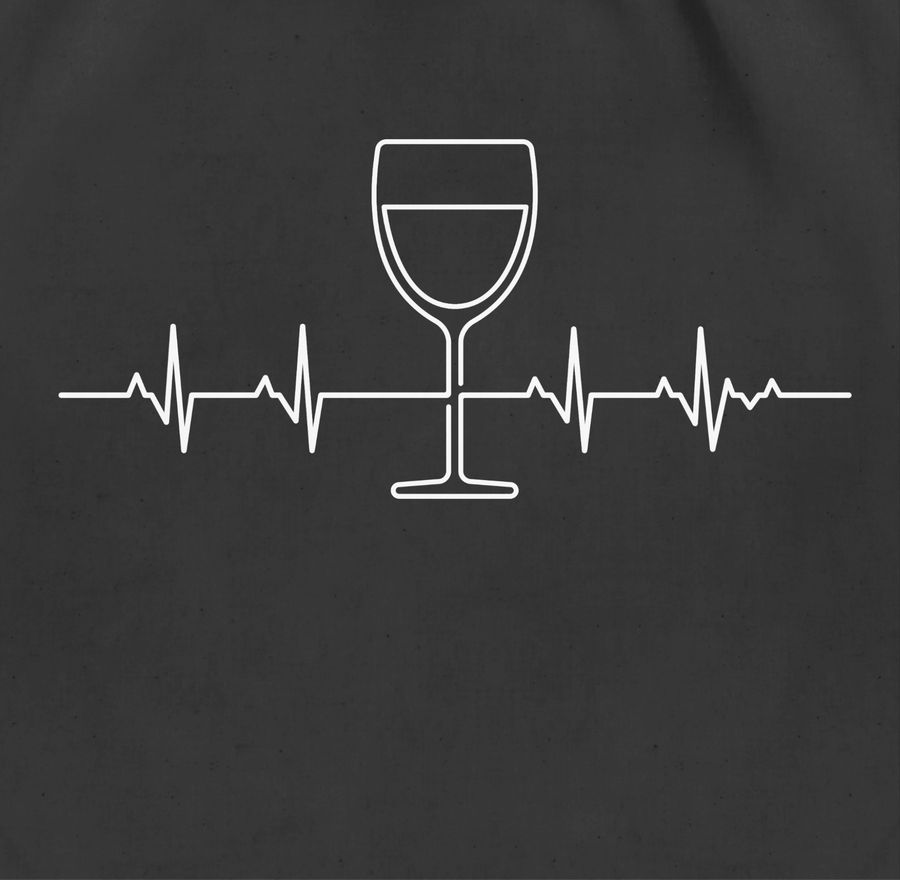Shirtracer Herzschlag Wein: Tshirt Gym Bag Shirtracer