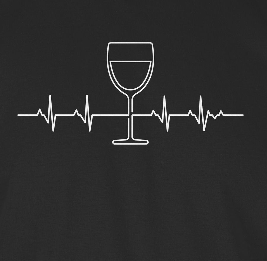Shirtracer Herzschlag Wein: Tshirt Gym Bag Shirtracer