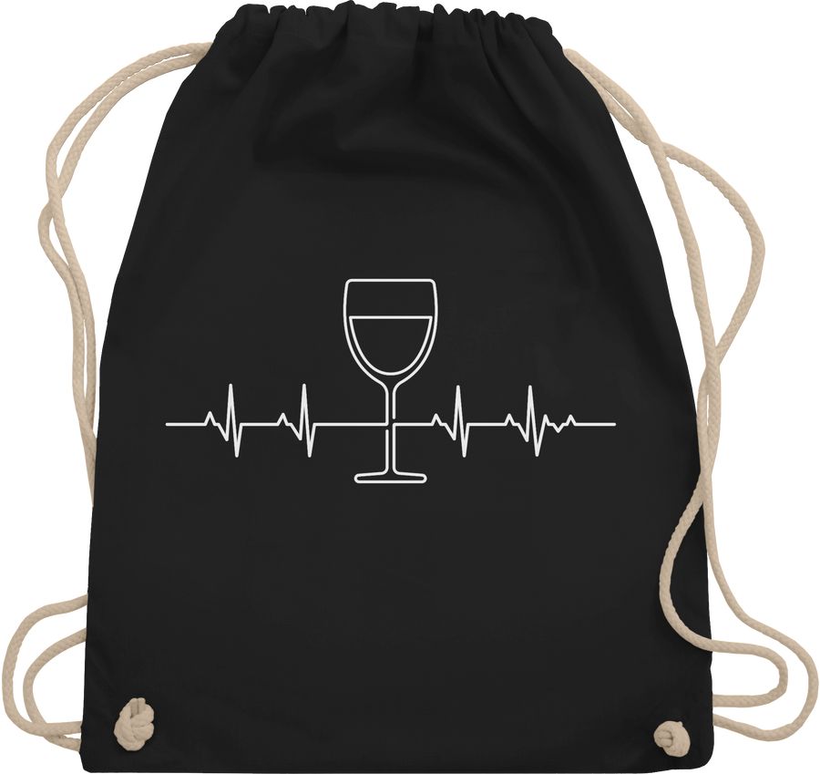 Shirtracer Herzschlag Wein: Tshirt Gym Bag Shirtracer