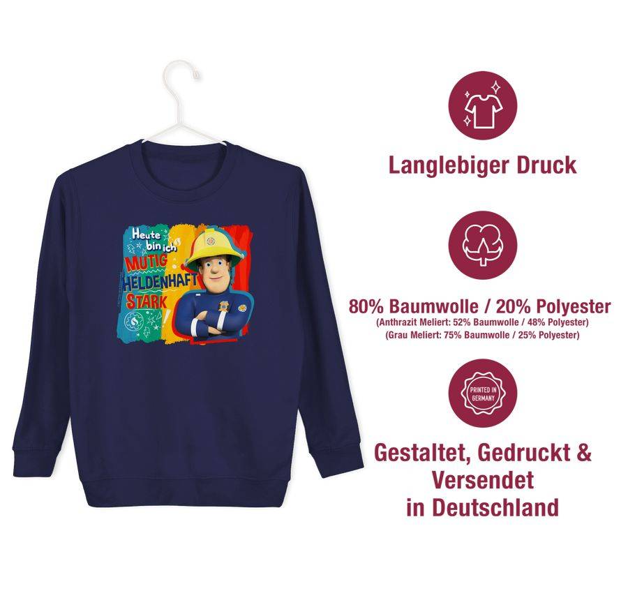 Shirtracer Heute Bin Ich Mutig, Heldenhaft, Stark - Sam Shirts & Mehr Shirtracer