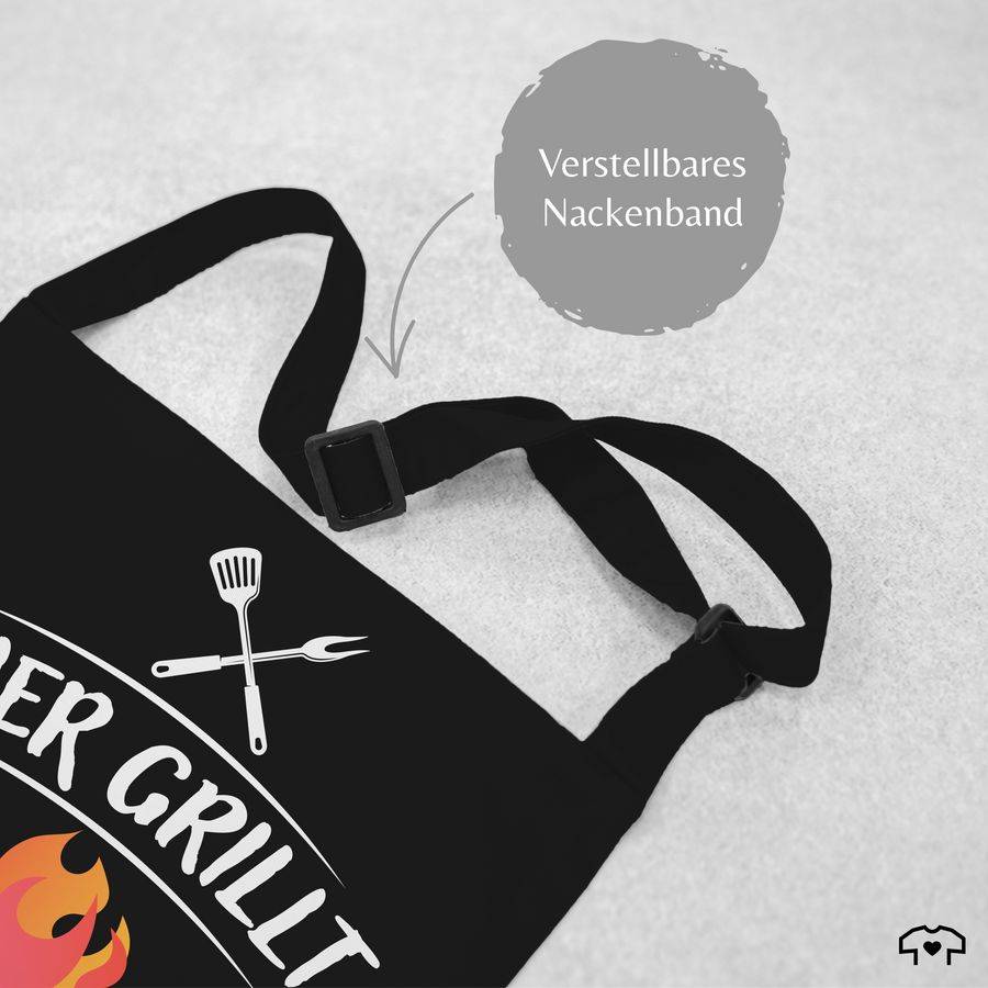 Shirtracer Hier Grillt Name Höchstpersönlich - Lustiges Geschenk Papa Vatertag Geburtstag: Shirtracer