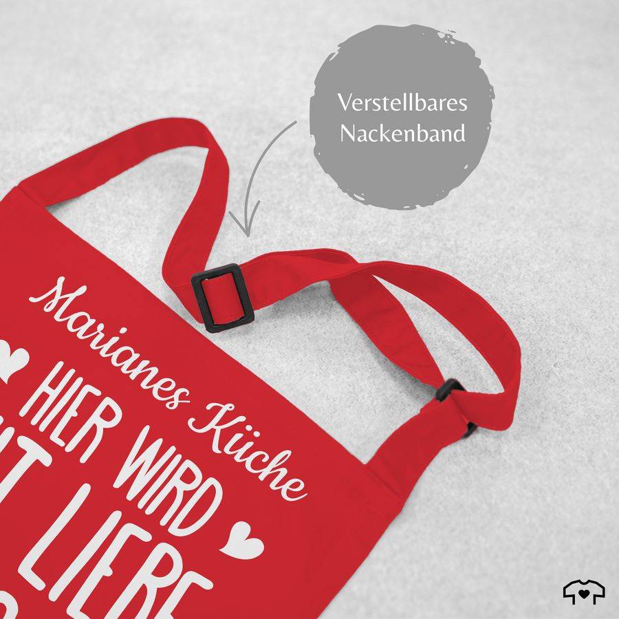 Shirtracer Hier Wird Mit Liebe Gekocht Mit Name Shirts & Mehr Shirtracer