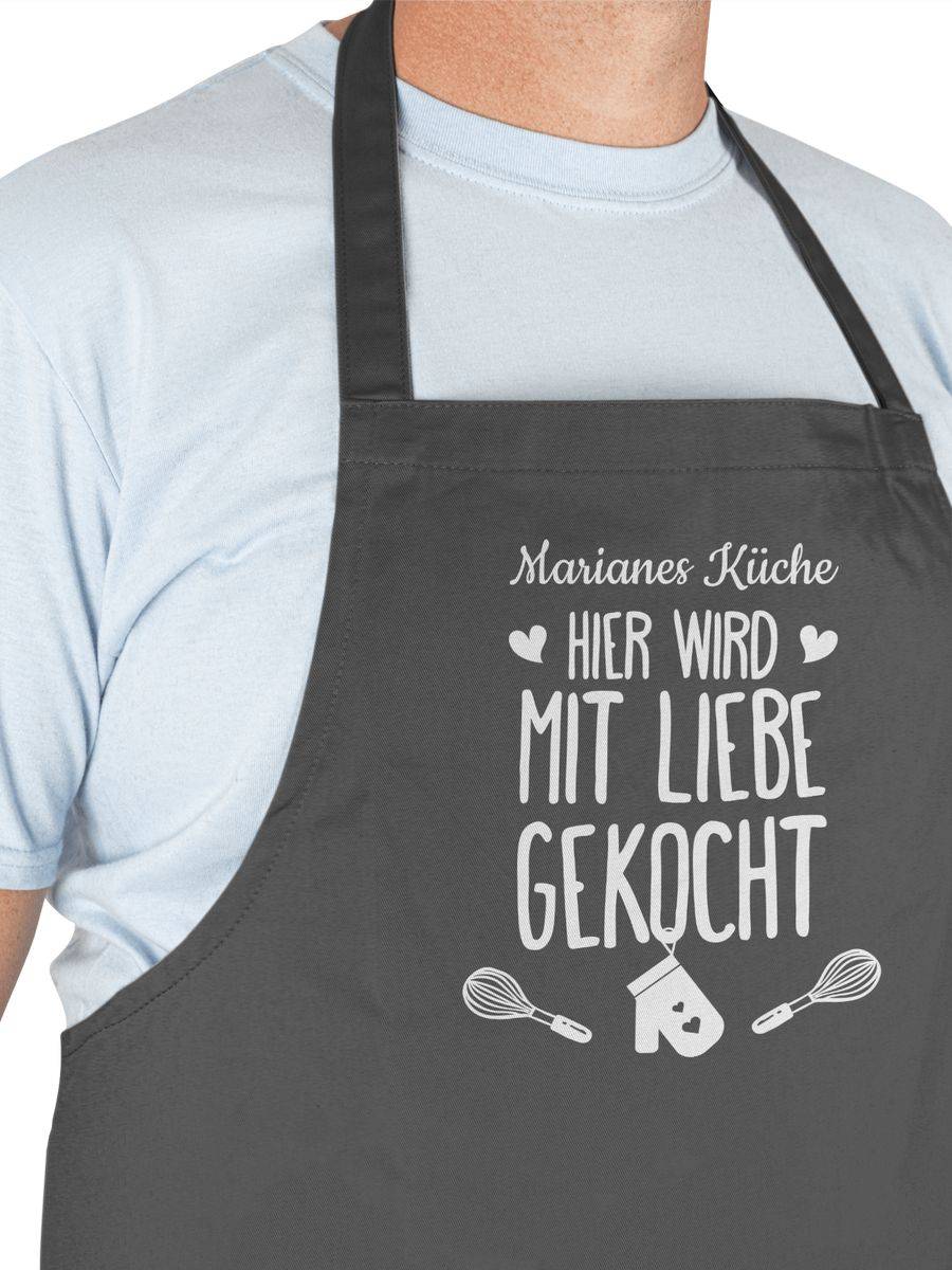 Shirtracer Hier Wird Mit Liebe Gekocht Mit Name Shirts & Mehr Shirtracer