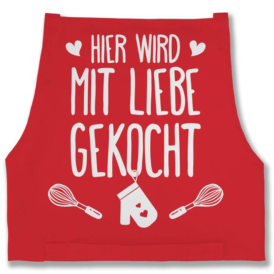 Shirtracer Hier wird mit Liebe gekocht Shirts & Mehr Shirtracer