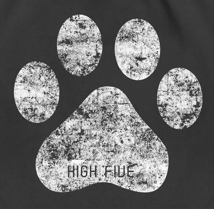 Shirtracer High Five Hunde Pfote: T-Shirt Gym Bag Shirtracer