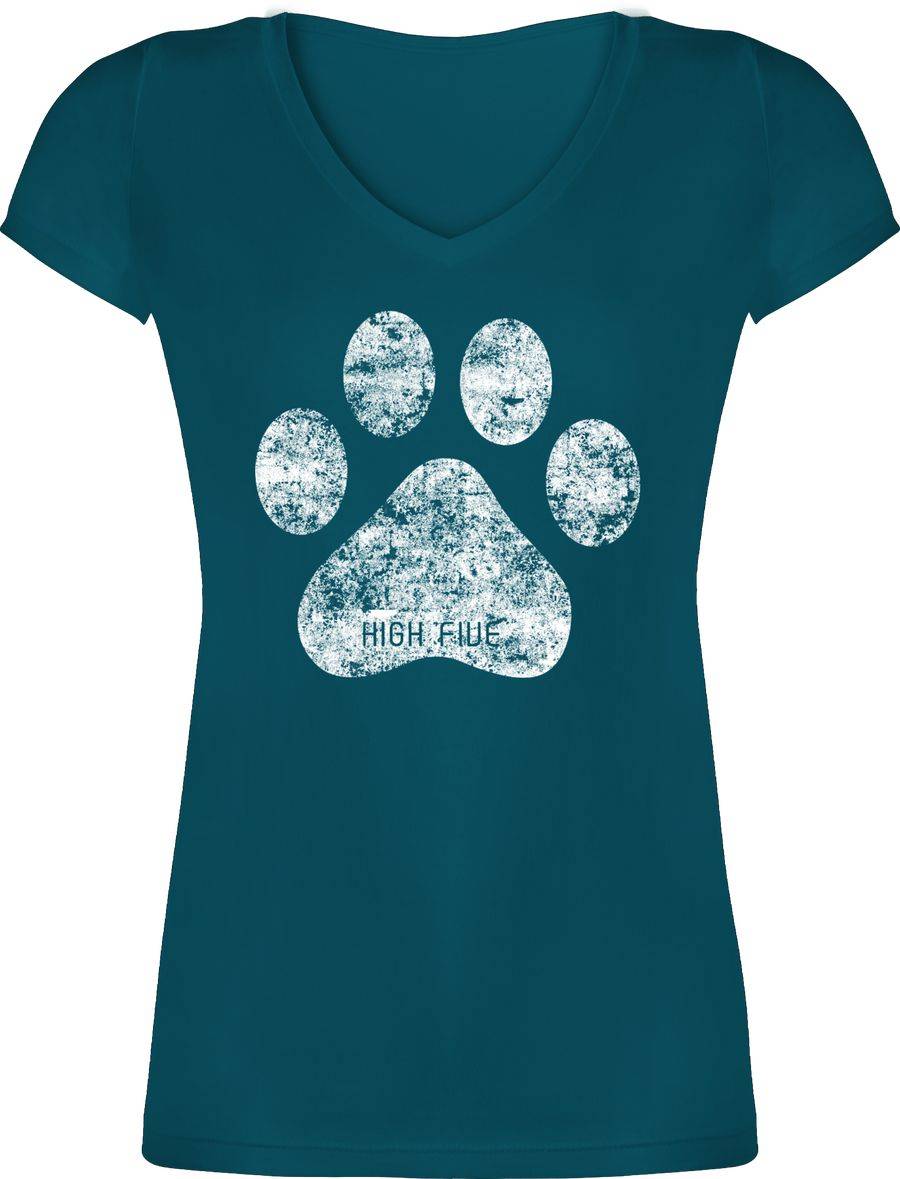 Shirtracer High Five Hunde Pfote: T-Shirt Gym Bag Shirtracer