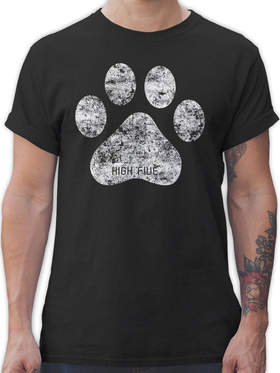 Shirtracer High Five Hunde Pfote: T-Shirt Gym Bag Shirtracer