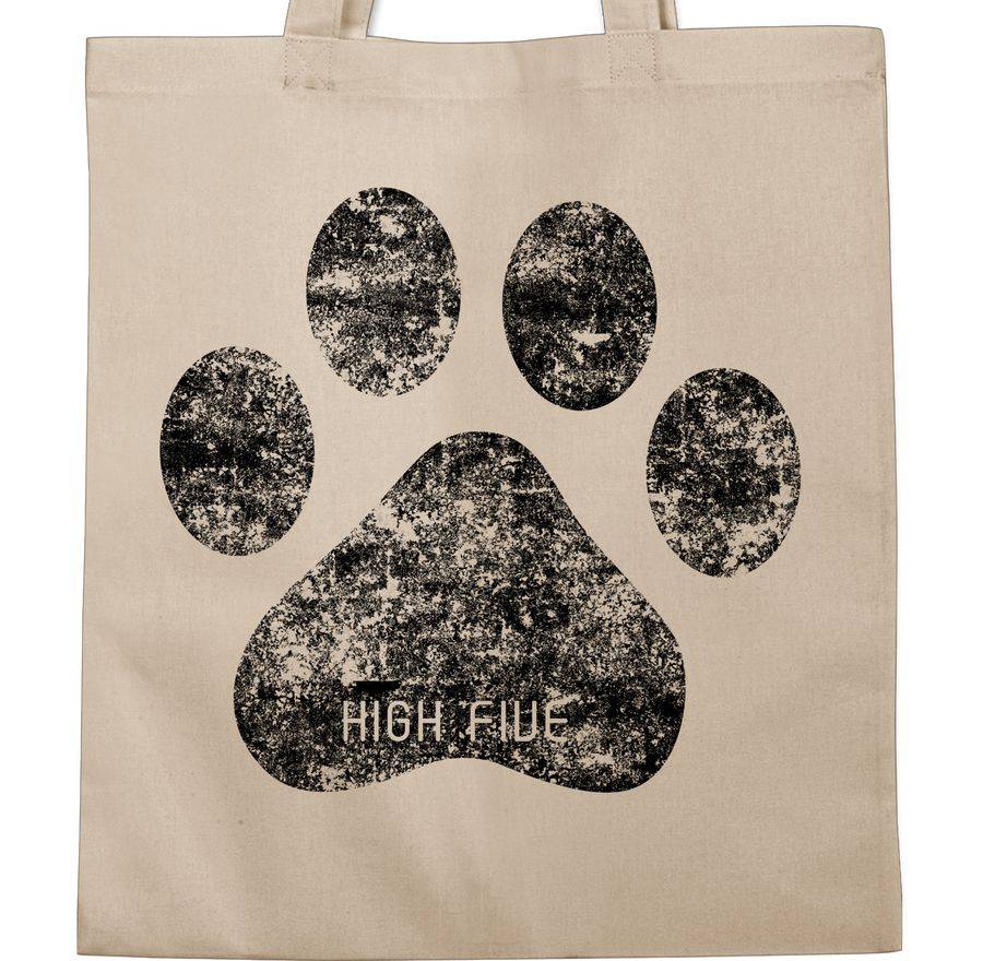 Shirtracer High Five Hunde Pfote: T-Shirt Rucksack Shirtracer