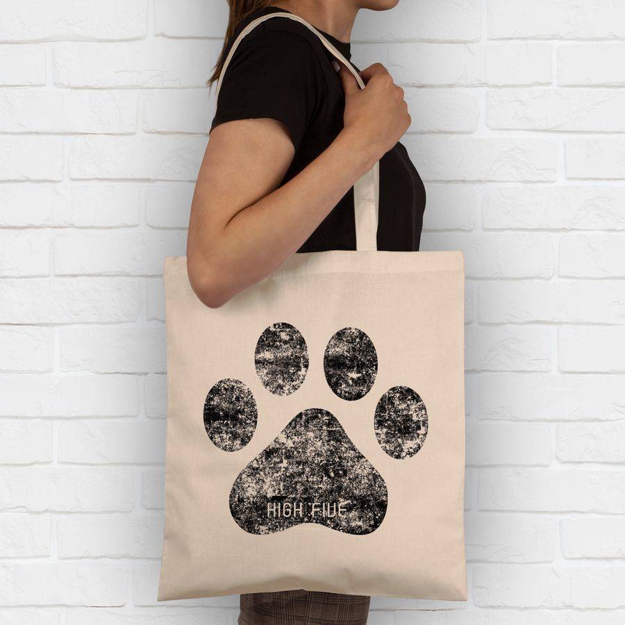 Shirtracer High Five Hunde Pfote: T-Shirt Rucksack Shirtracer