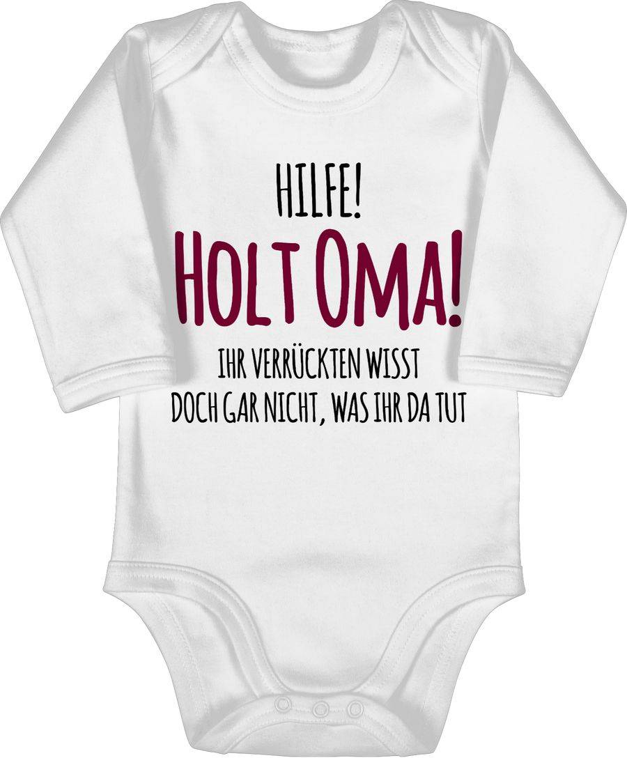 Shirtracer Hilfe Holt Oma - Geschenk Geburt Omi Shirts & Mehr Shirtracer