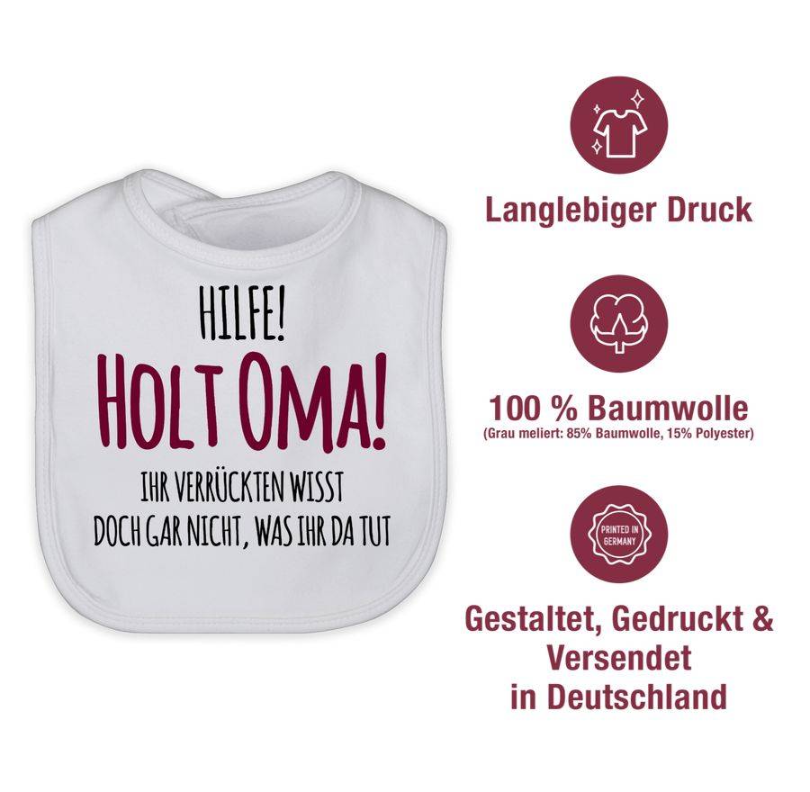 Shirtracer Hilfe Holt Oma - Geschenk Geburt Omi Shirts & Mehr Shirtracer