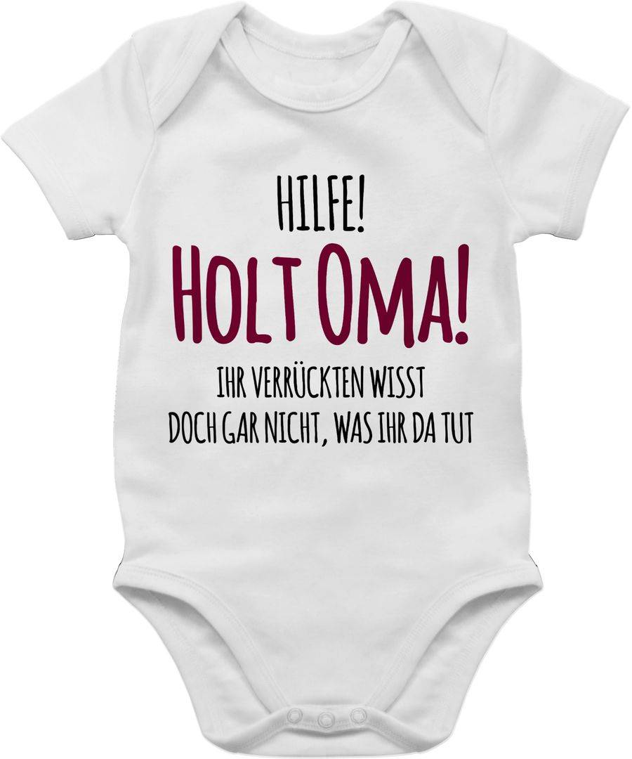 Shirtracer Hilfe Holt Oma - Geschenk Geburt Omi Shirts & Mehr Shirtracer