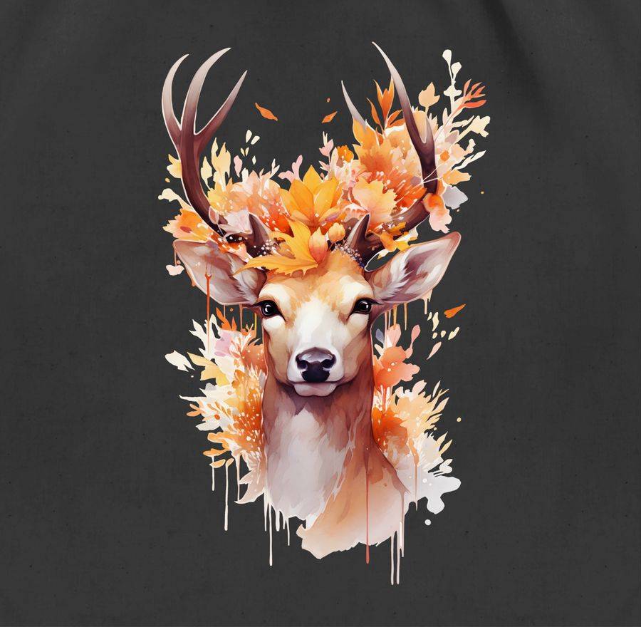 Shirtracer Hirsch Geweih Hirschgeweih Hirschmotiv Geschenk Jäger Jägerin Jagd Shirts & Me Shirtracer