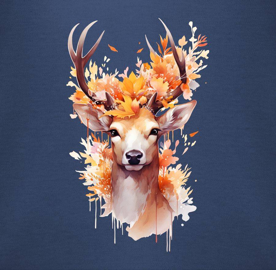 Shirtracer Hirsch Geweih Hirschgeweih Hirschmotiv Geschenk Jäger Jägerin Jagd Shirts & Me Shirtracer