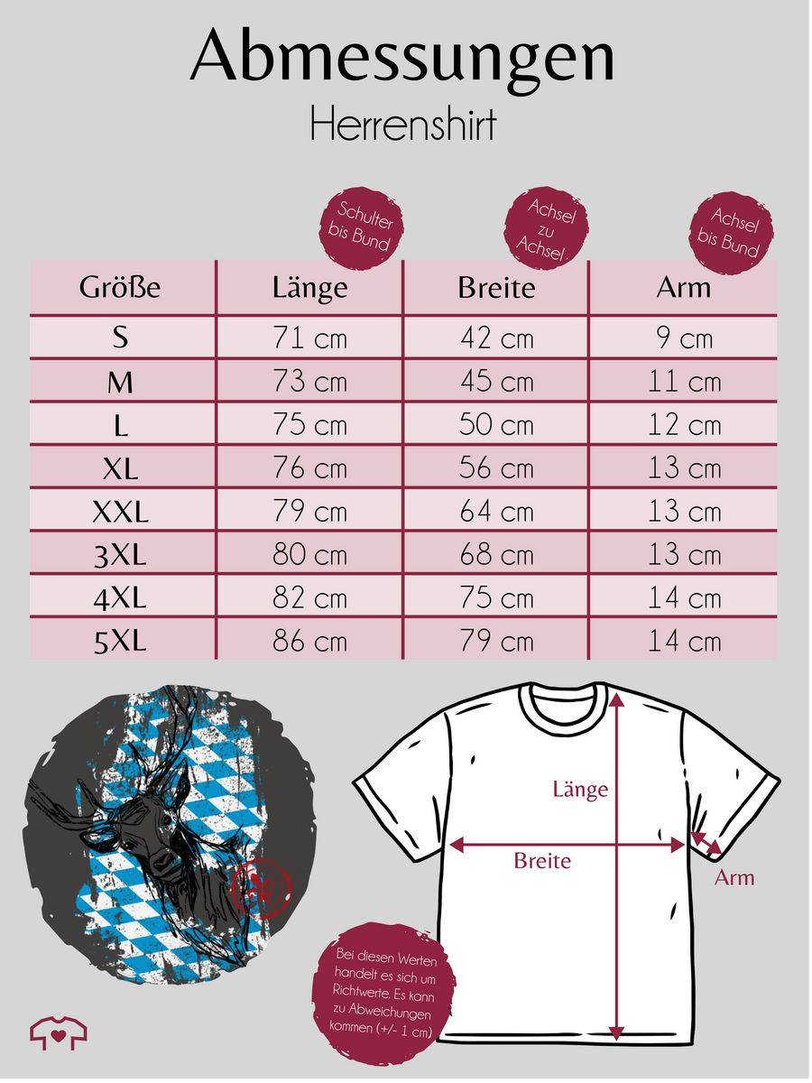 Shirtracer Hirsch Mit Bayrischem Muster Shirts & Mehr Shirtracer