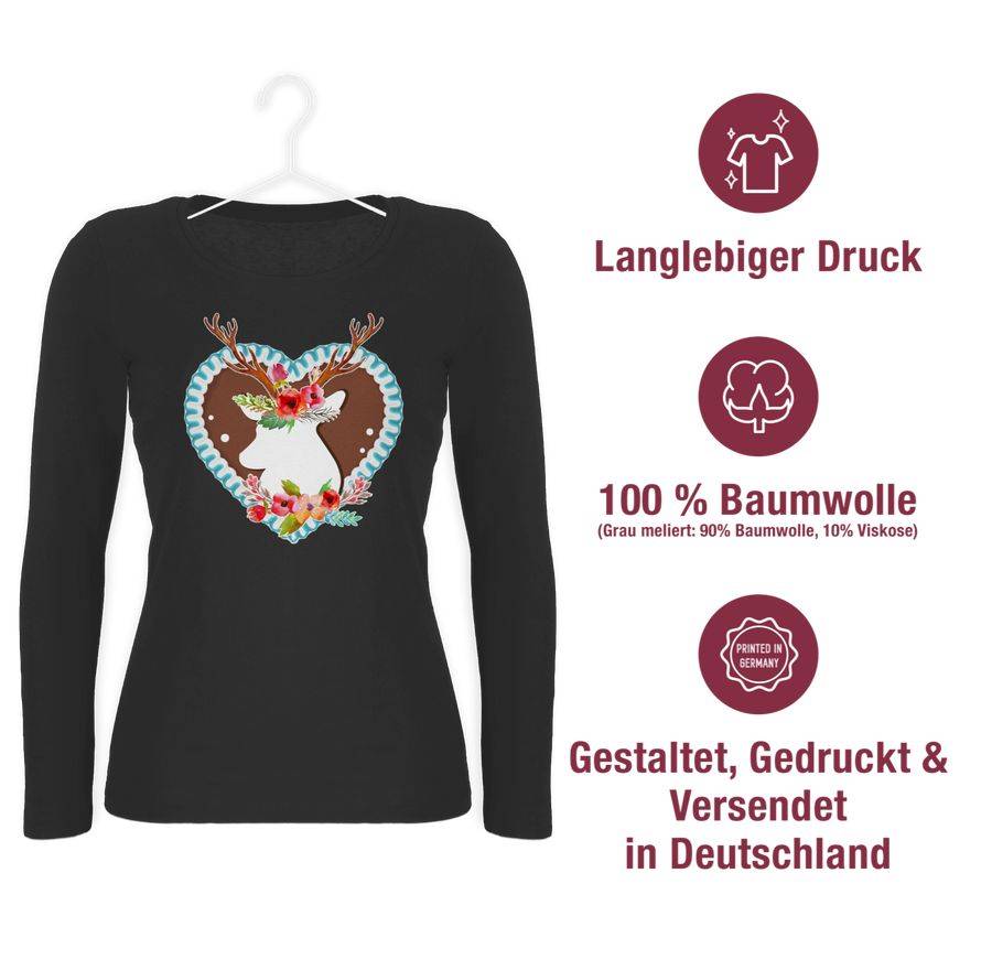 Shirtracer Hirsch Mit Blumen Oktoberfest: T-Shirt Gym Bag Shirtracer