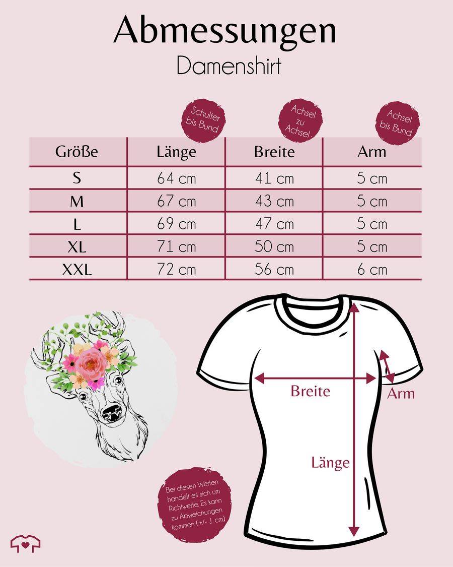 Shirtracer Hirsch Mit Blumengeweih - Schwarz Shirts & Mehr Shirtracer