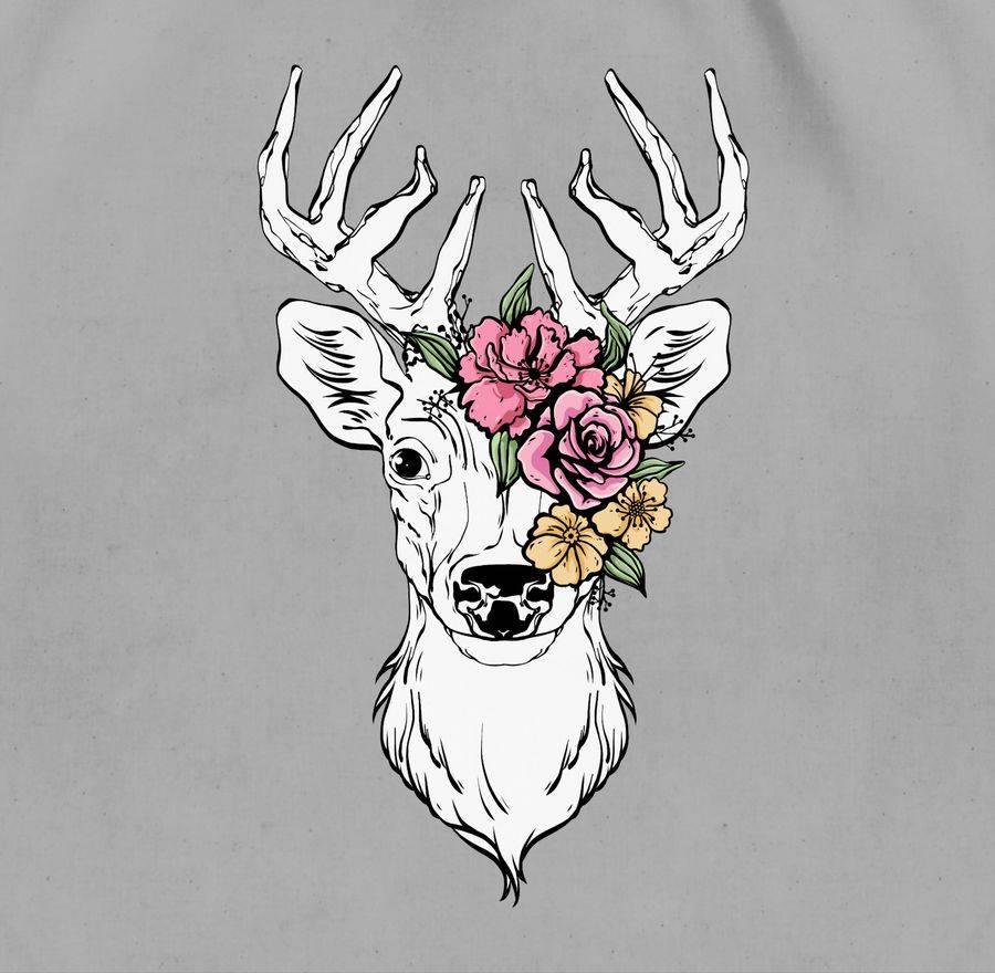 Shirtracer Hirsch Mit Bunten Blumen Shirts & Mehr Shirtracer
