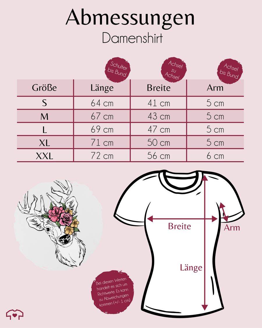 Shirtracer Hirsch Mit Bunten Blumen Shirts & Mehr Shirtracer